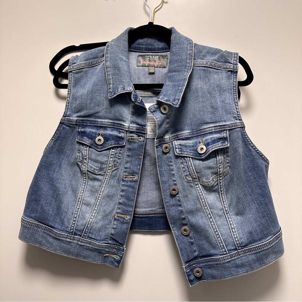 Torrid Denim Sleeveless Jacket